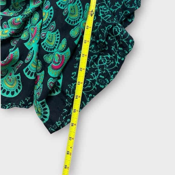 Bali Prema Boho Harem Jumpsuit M-L Rayon Peacock Spiritual Festival Beach Romper - Picture 6 of 7